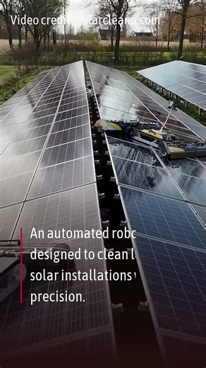 🌞 This Robot Cleans Solar Panels & Crosses Gaps Like Magic