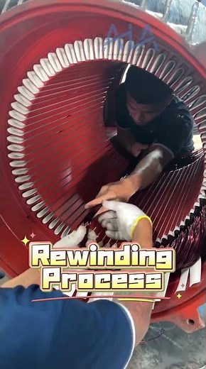 175 KW Rewinding AC Motor Process
