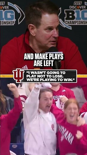 Curt Cignetti & Indiana were not gonna 'play not to lose' against the Buckeyes 😤 #indiana #college