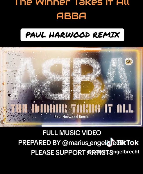 ABBA The Winner Takes It All 2024 Remix Music Video