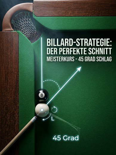 45° Winkel im Billard: So verändert er dein Spiel