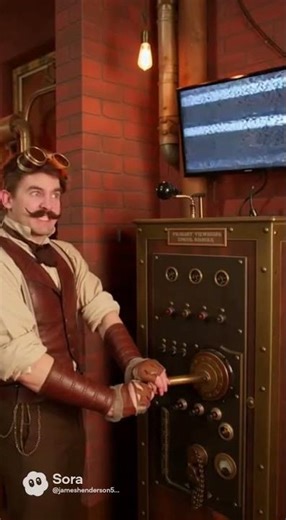 Steampunk Problems: Who Needs a Remote? ⚙️📺