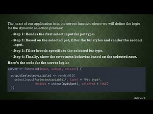 Creating a Dynamic sidebarLayout in Shiny with Hierarchical Select Input