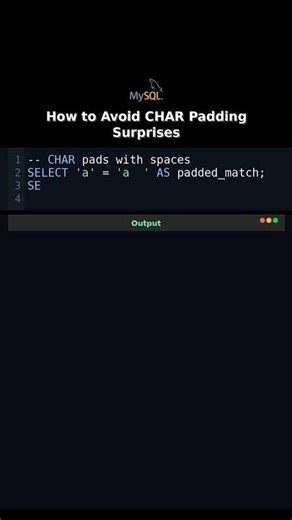 How to Avoid CHAR Padding Surprises #mysql