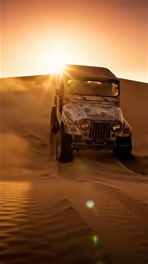 Golden Dune Drop in an Off-Road Jeep 🚙💨 #DesertRide