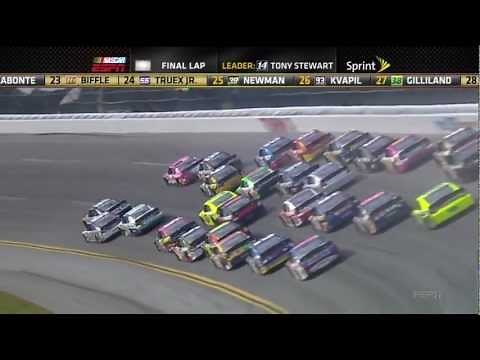 Tony Stewart Flip 2012 Talladega Big one Fall Race