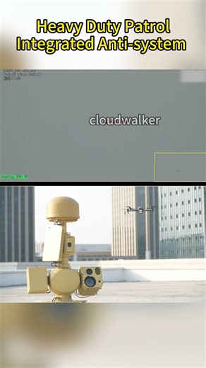An integrated anti- UAV system is currently detecting uavs.#fpv #radar #optoelectronics #defense