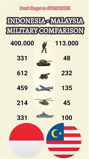 Indonesia vs. Malaysia: Military Power Compared 🇮🇩🇲🇾 | Who Would Win?