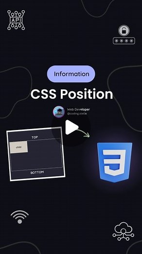 Stella • Coding • HTML • CSS • JAVASCRIPT on Instagram: "🌟 CSS Position is a CSS property that allows developers to control the position of an element on a web page. It can be used to place elements in specific locations, such as top, bottom, left, or right, or relative to other elements on the page. Animated Tutorial Makes Tutorials Easy 🫠 "Positioning elements in CSS can be tricky, but with these simple tricks, you'll be a pro in no time."😇 ❤️ Hit the heart icon and show your love to this v
