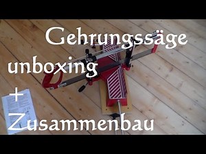 Miter saw and crosscut saw unboxing + assembly tool UNBOXING