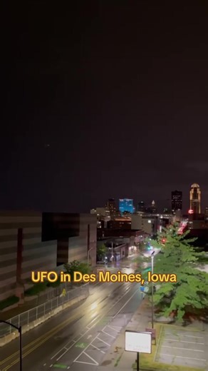 Did I capture a UFO sighting in this video? Can you see it? It's there for the first 5 seconds going from left to right. Are aliens visiting Des Moines? #fyp #desmoines #iowa #aliens #ufo