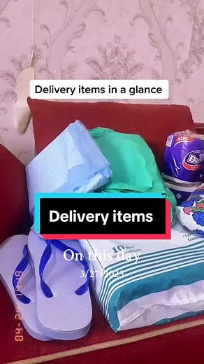 Delivery Items for Birth Preparation