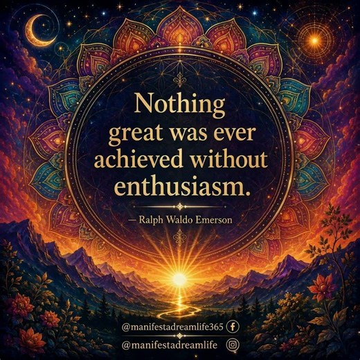 Nothing Great was Ever Achieved Without Enthusiasm