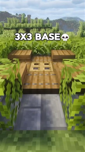 Easy 3x3 Base in Minecraft 💀#shorts #minecraft #minecraftshorts