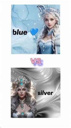 Blue vs silver😍😍👈which one are you😍? #ytshorts #foryou #viwes10milionplace #viwes #shortvideos #like