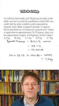 Q15 of the JMC 2025. This question is about converting units and approximating.
