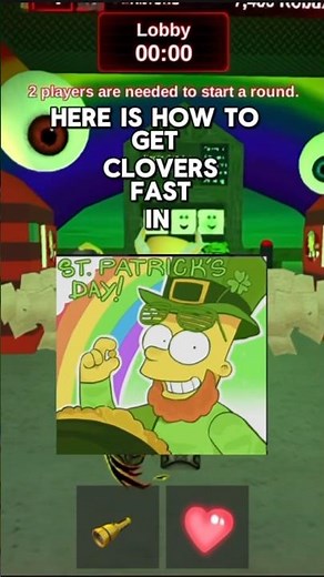 How to get clovers FAST in You Vs Homer! #roblox #youvshomer #robloxshorts