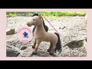 Realistic AMIGURUMI horse STEP BY STEP -Pattern: Celina innovations crochet