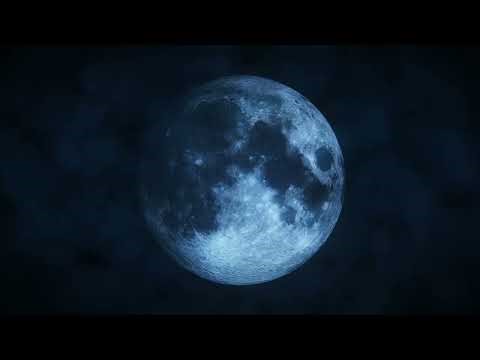 4K TV Screensaver Loop | Moon Night Sky | Silent Background (1 Hour)