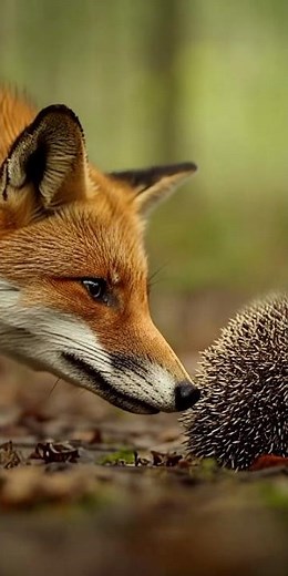 Hedgehog’s Armor Trick: Prickly But Powerful! 🦔🛡️ | Amazing Animal Defense#shorts