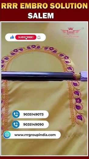 புட்டிக் தொழிலுக்கு RRR எம்பிராய்டரி மெஷின் | சேலை & பிளவுஸ் டிசைன் டெமோ