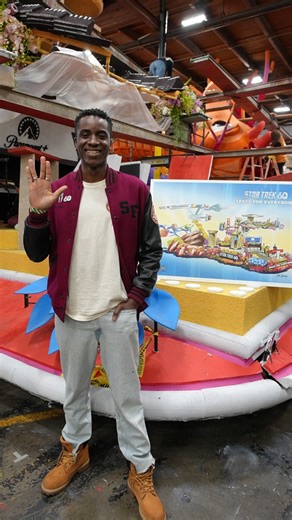 Join us for our 60th anniversary celebration kick-off at the Rose Parade on January 1, with special guests George Takei, Rebecca Romijn, Tig Notaro, & Karim Diané! ✨ Check your local listings for how to watch the parade. | Star Trek