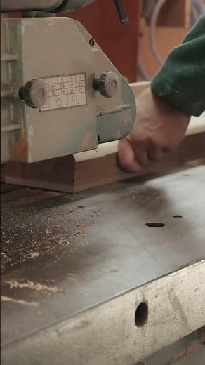 Feeding the shaper. One pass at a time. #woodworking #machinery #shaper #wood #diy
