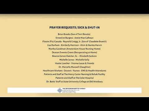 Abyssinian Baptist Church Live Stream