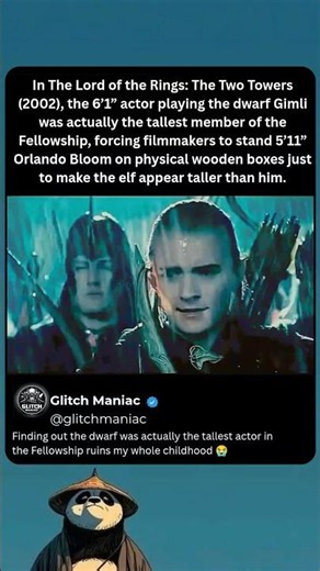 The Massive Secret Behind Gimli's Height #LordOfTheRings #MovieFacts #shorts