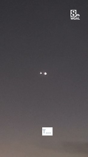 Viewers wonder what bright lights in sky were