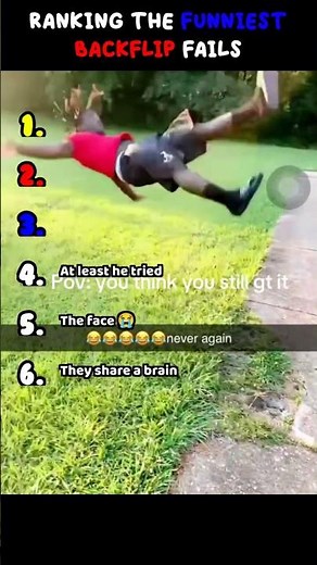Ranking the funniest backflip fails