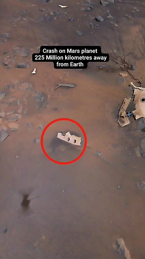 Something mysterious crashed on Mars surface,225 Million kilometres away from Earth 🌎 home #MarsMission #NASA #mars | Space Journey