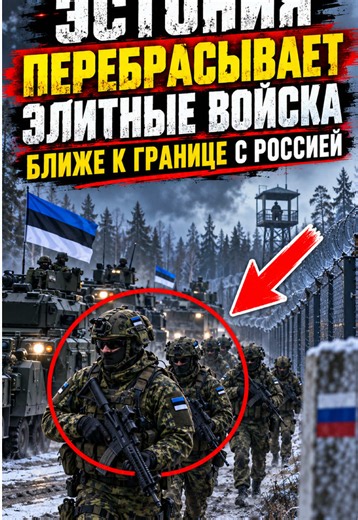 October 5, 2026 🇪🇪🇷🇺 Estonia is deploying elite troops closer to the Russian border—what is happening? According to the Financial Times, the country is shifting to a strategy of