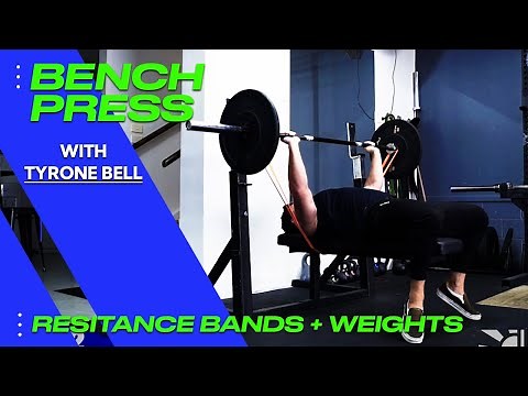 Bench Press with Resistance Bands +| Weights Chest Workout
