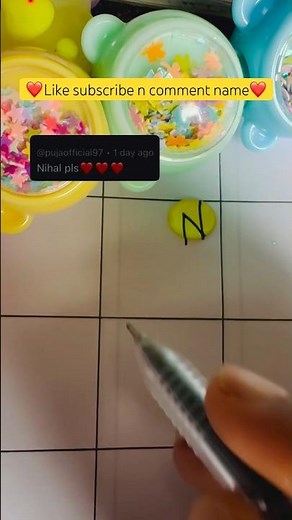 Bubble name writing, tag letter N#art #letter #nameart #calligraphy #yt #shortvideo #smileycrafter