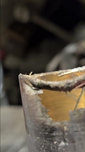 Kingpin bushing worn all the way through. Self driving bus 1980’s edition. Grease your kingpins.