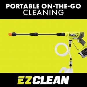 An accessory for any application! Check out the 18V ONE EZClean Power Cleaner for portable on-the-go cleaning. Learn More >> bit.ly/34N35Lj Shop Now >> thd.co/2M6h3SX | RYOBI TOOLS USA