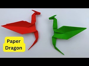 How To Make Easy Paper DRAGON Toy For Kids / Nursery Craft Ideas / Paper Craft Easy / KIDS crafts