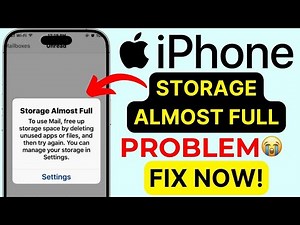 iPhone Storage Almost Full Fix 🔥 | Free Up Space Instantly ⚡ | iPhone Storage Problem Solution 💾