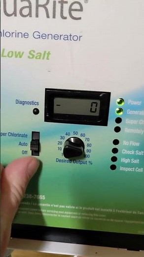 Hayward Aqua Rite Salt Level Calibration #shorts