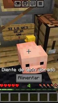 COMO FUNCIONA EL DIENTE DE LEON DORADO EN MINECRAFT!!!