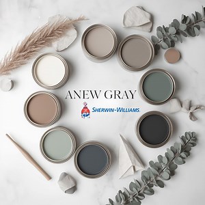 Sherwin‑williams Anew Gray Palette: Modern Neutral Interior Colors With Coordinating Drift of Mist - Etsy