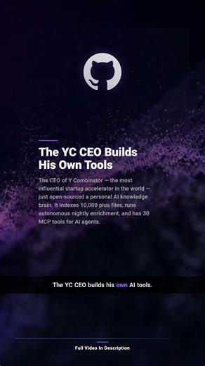 GBrain: The Y Combinator CEO Built His Own AI Knowledge Brain #Shorts