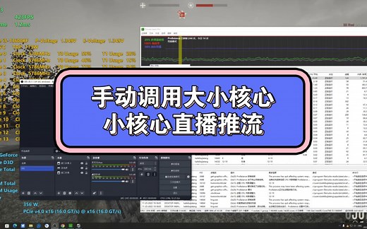 12代13代手动调用大小核心 双ccd手动调用 小核心直播设置