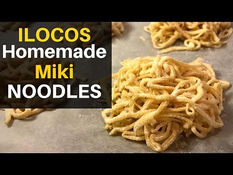 EASY HOMEMADE MIKI NOODLES. ILOCOS STYLE!!! Filipino Food.