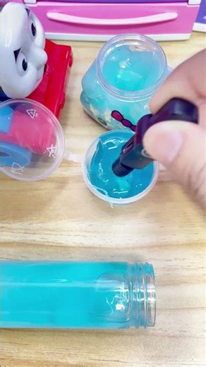 Satisfying ASMR – Hello Kitty Blue Slime, Blue Sea Slime & Teal Slime | ASMR Video