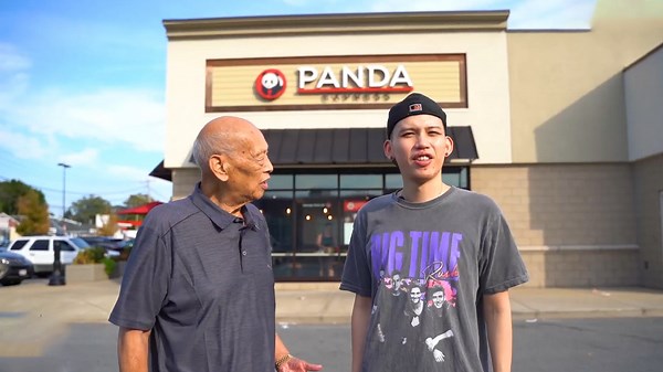 Chinese grandpa tries Panda Express dishes and shares honest opinions