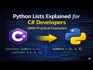 Python Lists Explained for C# Developers (With Practical Examples)!