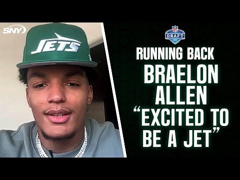 Jets NFL Draft pick Braelon Allen: 'a great feeling to be with the Jets' | SNY