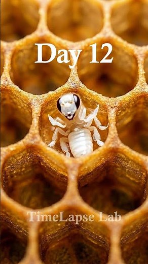 From Bee Larva to Honey Bee in 30 Days… 😳 (Time Lapse)